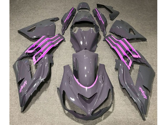 Nardo Gray & Pink Kawasaki ZX14R Fairings 2012-2019 Outlets