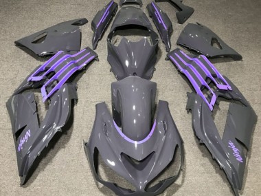 Nardo Gray & Purple Kawasaki ZX14R Fairings 2012-2019 Outlets