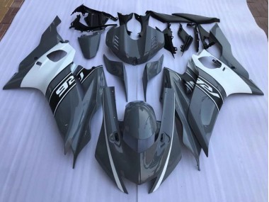 Nardo Grey and White Yamaha R6 Fairings 2017-2019 Outlets