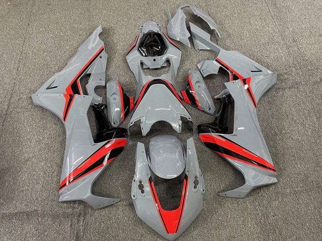 Nardo with Red Stripes Honda CBR1000RR Fairings 2017-2019 Outlets Nardo with Red Stripes Honda CBR1000RR Fairings 2017-2019 Outlets