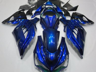 Ocean Blue Gloss Kawasaki ZX14R Fairings 2012-2019 Outlets