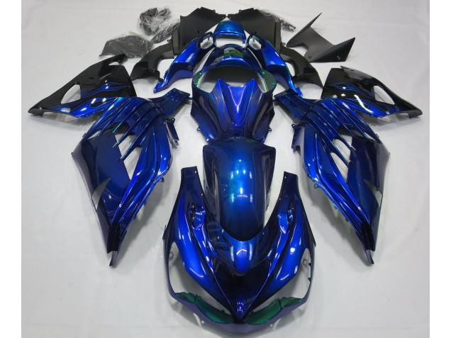 Ocean Blue Gloss Kawasaki ZX14R Fairings 2012-2019 Outlets