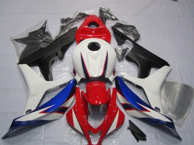 OEM White Red Blue Style Design Honda CBR600RR Fairings 2007-2008 Outlets