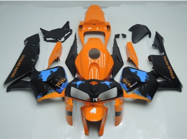 Orange and Black Splatter Honda CBR600RR Fairings 2005-2006 Outlets