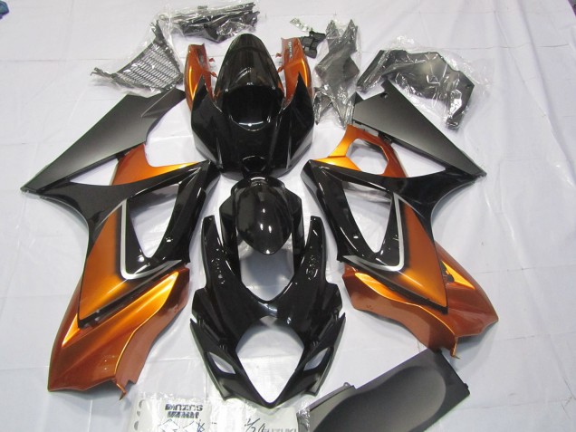 Orange and Black Suzuki GSXR 1000 Fairings 2007-2008 Outlets Orange and Black Suzuki GSXR 1000 Fairings 2007-2008 Outlets