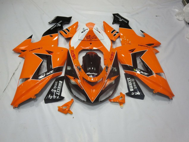 Orange Black Kawasaki ZX10R Fairings 2006-2007 Outlets Orange Black Kawasaki ZX10R Fairings 2006-2007 Outlets