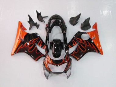 Orange Flame Honda CBR600 F4 Fairings 1999-2000 Outlets