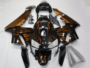 Orange Flames Honda CBR600RR Fairings 2003-2004 Outlets