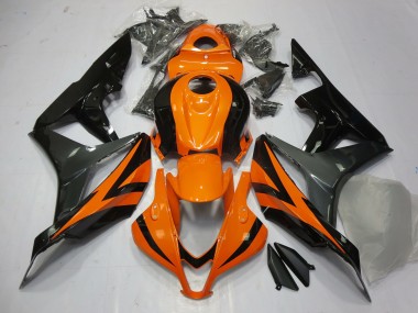 Orange Grey and Black Honda CBR600RR Fairings 2007-2008 Outlets