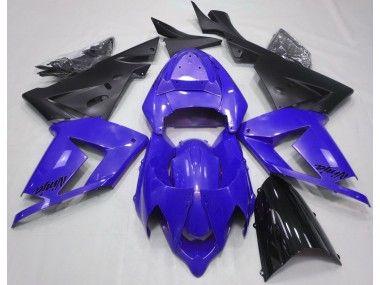 Pearl Blue & Black Kawasaki ZX10R Fairings 2004-2005 Outlets