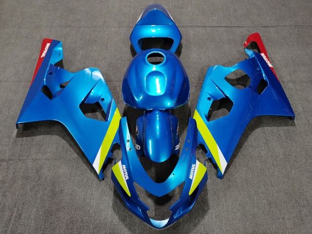 Pearl Blue Yellow Suzuki GSXR 600-750 Fairings 2004-2005 Outlets Pearl Blue Yellow Suzuki GSXR 600-750 Fairings 2004-2005 Outlets
