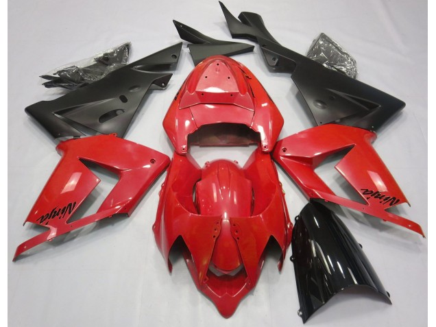 Pearl Red & Black Kawasaki ZX10R Fairings 2004-2005 Outlets Pearl Red & Black Kawasaki ZX10R Fairings 2004-2005 Outlets