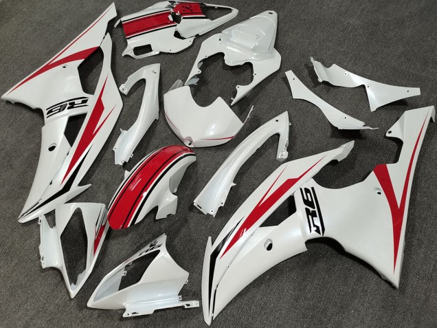 Pearl white Custom Yamaha R6 Fairings 2008-2016 Outlets Pearl white Custom Yamaha R6 Fairings 2008-2016 Outlets