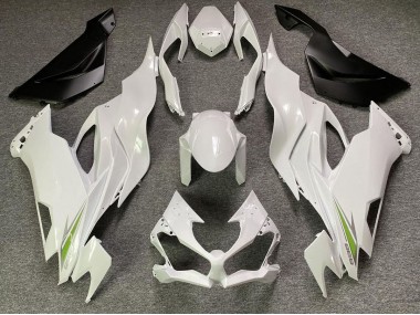 Pearl White Kawasaki ZX6R Fairings 2019-2020 Outlets