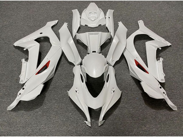 Pearl White Red Trim Kawasaki ZX10R Fairings 2016-2019 Outlets Pearl White Red Trim Kawasaki ZX10R Fairings 2016-2019 Outlets