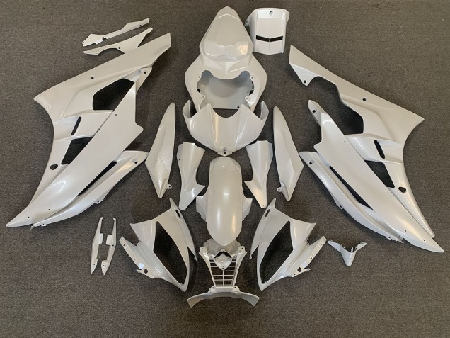 Pearl White Yamaha R6 Fairings 2006-2007 Outlets Pearl White Yamaha R6 Fairings 2006-2007 Outlets