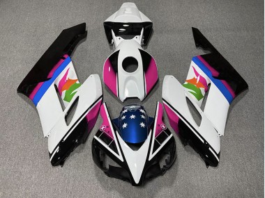 Pink and Blue Flag Honda CBR1000RR Fairings 2004-2005 Outlets