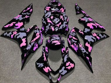 Pink and Gray Camouflage Honda CBR600RR Fairings 2007-2008 Outlets