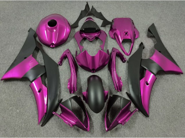 Pink and Matte Black Yamaha R6 Fairings 2008-2016 Outlets Pink and Matte Black Yamaha R6 Fairings 2008-2016 Outlets