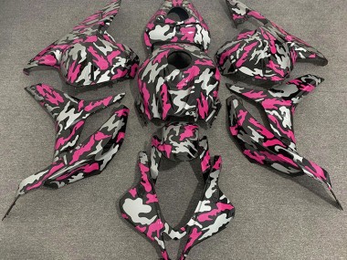 Pink and Silver Camo Honda CBR600RR Fairings 2009-2012 Outlets