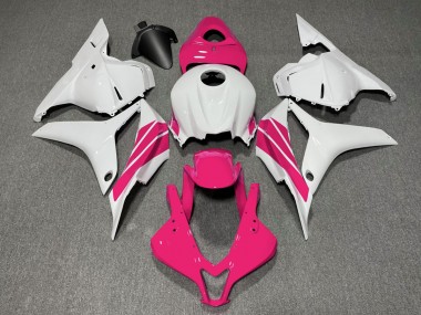 Pink and White Side Stripe Honda CBR600RR Fairings 2009-2012 Outlets