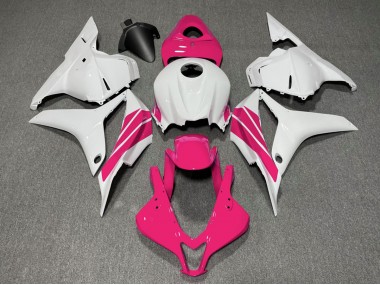 Pink and White Side Stripe Honda CBR600RR Fairings 2009-2012 Outlets