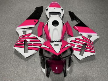 Pink and White Wings Honda CBR600RR Fairings 2005-2006 Outlets