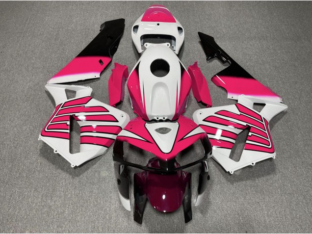 Pink and White Wings Honda CBR600RR Fairings 2005-2006 Outlets Pink and White Wings Honda CBR600RR Fairings 2005-2006 Outlets