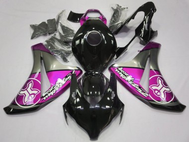 Pink on Black Custom Honda CBR1000RR Fairings 2008-2011 Outlets
