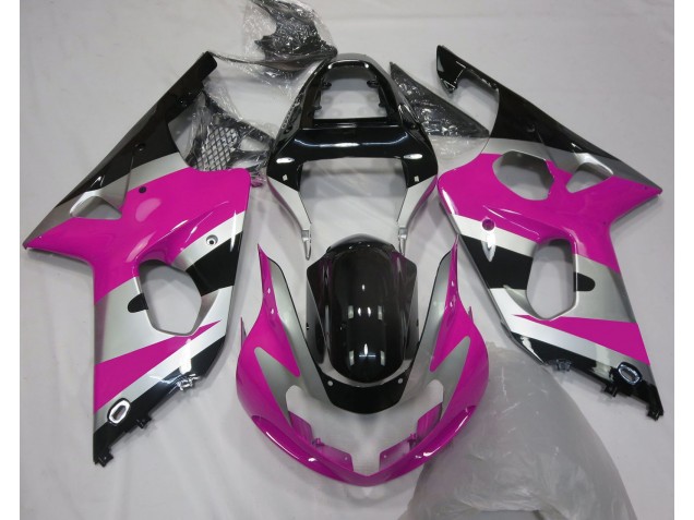Pink Silver OEM Style Suzuki GSXR 1000 Fairings 2000-2002 Outlets Pink Silver OEM Style Suzuki GSXR 1000 Fairings 2000-2002 Outlets
