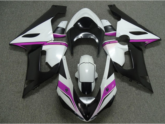 Pink white and Black Kawasaki ZX6R Fairings 2005-2006 Outlets Pink white and Black Kawasaki ZX6R Fairings 2005-2006 Outlets