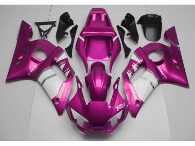 Pink & White Yamaha R6 Fairings 1998-2002 Outlets
