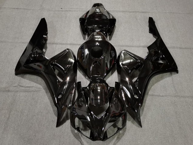 Plain Gloss Black Honda CBR1000RR Fairings 2006-2007 Outlets