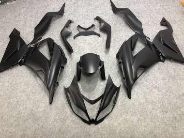 Plain Matte Black Kawasaki ZX6R Fairings 2013-2018 Outlets