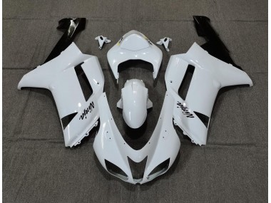 Plain White Gloss Kawasaki ZX6R Fairings 2007-2008 Outlets