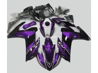 Purple and Gloss Black Yamaha R3 Fairings 2015-2018 Outlets