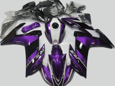 Purple and Gloss Black Yamaha R3 Fairings 2015-2018 Outlets