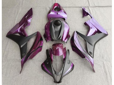 Purple and Matte Black Honda CBR600RR Fairings 2007-2008 Outlets