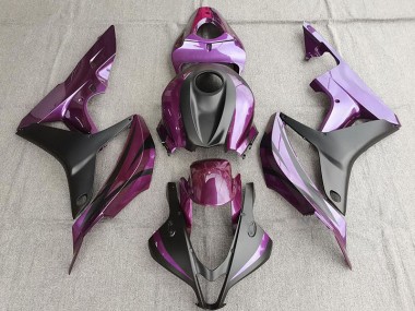 Purple and Matte Black Honda CBR600RR Fairings 2007-2008 Outlets