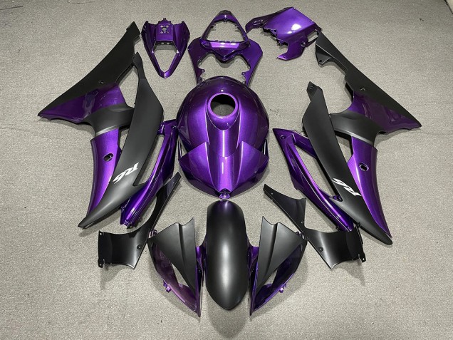 Purple and Matte Black & Logos Yamaha R6 Fairings 2008-2016 Outlets Purple and Matte Black & Logos Yamaha R6 Fairings 2008-2016 Outlets