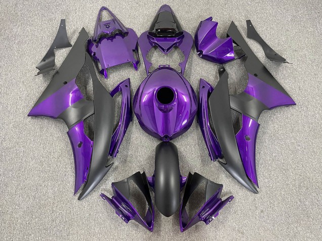 Purple and Matte Black Yamaha R6 Fairings 2008-2016 Outlets Purple and Matte Black Yamaha R6 Fairings 2008-2016 Outlets