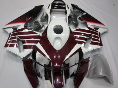 Purple and White Honda CBR600RR Fairings 2003-2004 Outlets