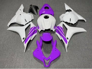 Purple and White Side Stripe Honda CBR600RR Fairings 2009-2012 Outlets