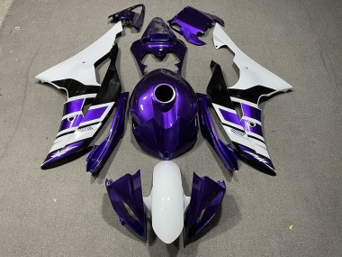 Purple Black and White OEM Style Yamaha R6 Fairings 2008-2016 Outlets