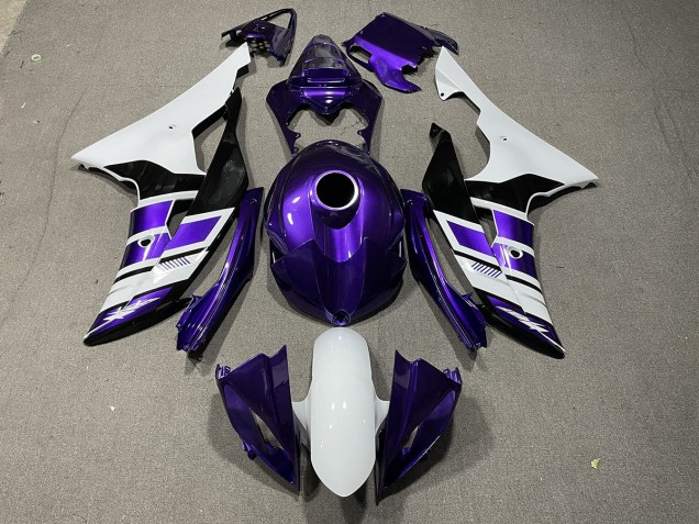 Purple Black and White OEM Style Yamaha R6 Fairings 2008-2016 Outlets Purple Black and White OEM Style Yamaha R6 Fairings 2008-2016 Outlets