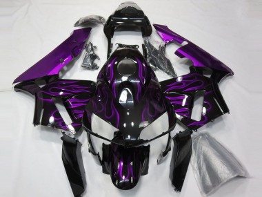 Purple Flames Honda CBR600RR Fairings 2003-2004 Outlets