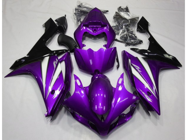 Purple White and Black Yamaha R1 Fairings 2007-2008 Outlets Purple White and Black Yamaha R1 Fairings 2007-2008 Outlets