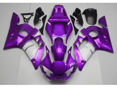 Purple & White Yamaha R6 Fairings 1998-2002 Outlets
