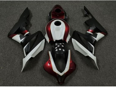 Racing Red and Black Honda CBR600RR Fairings 2009-2012 Outlets