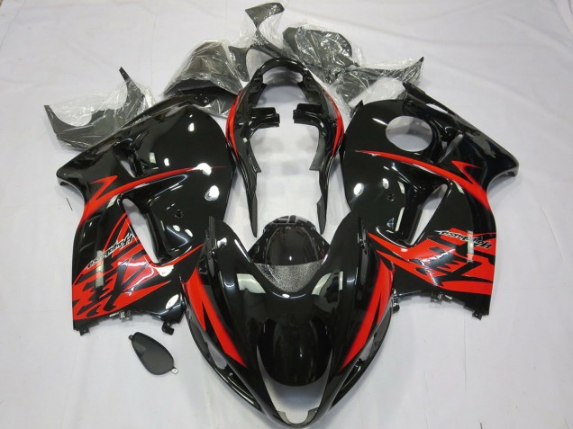 Red and Black Suzuki GSXR 1300 Fairings 1997-2007 Outlets Red and Black Suzuki GSXR 1300 Fairings 1997-2007 Outlets